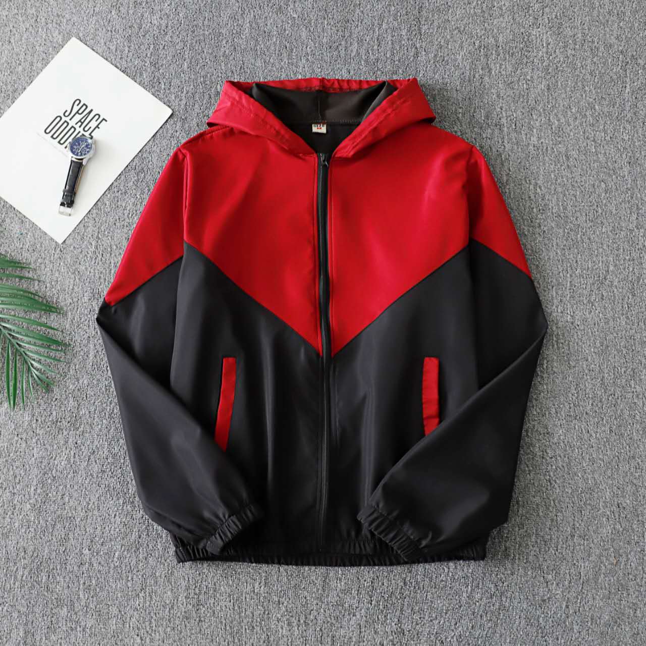 Arlo Fashion 2-Tone Jacket with Hoodie (Unisex) image 2