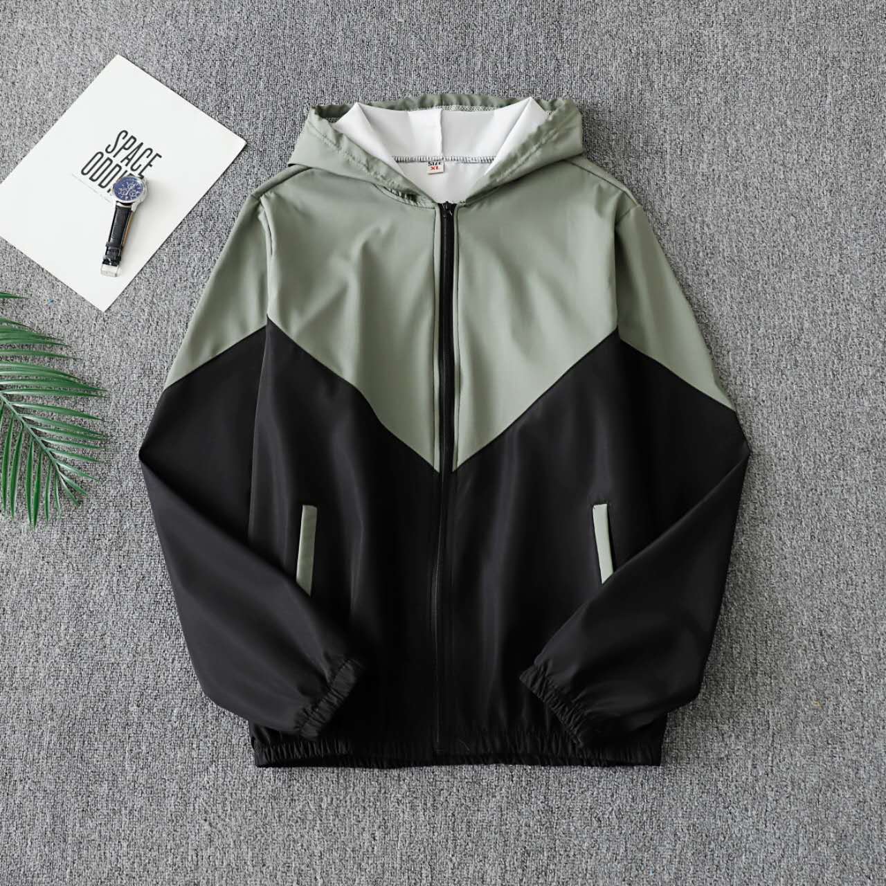 Arlo Fashion 2-Tone Jacket with Hoodie (Unisex) image 3