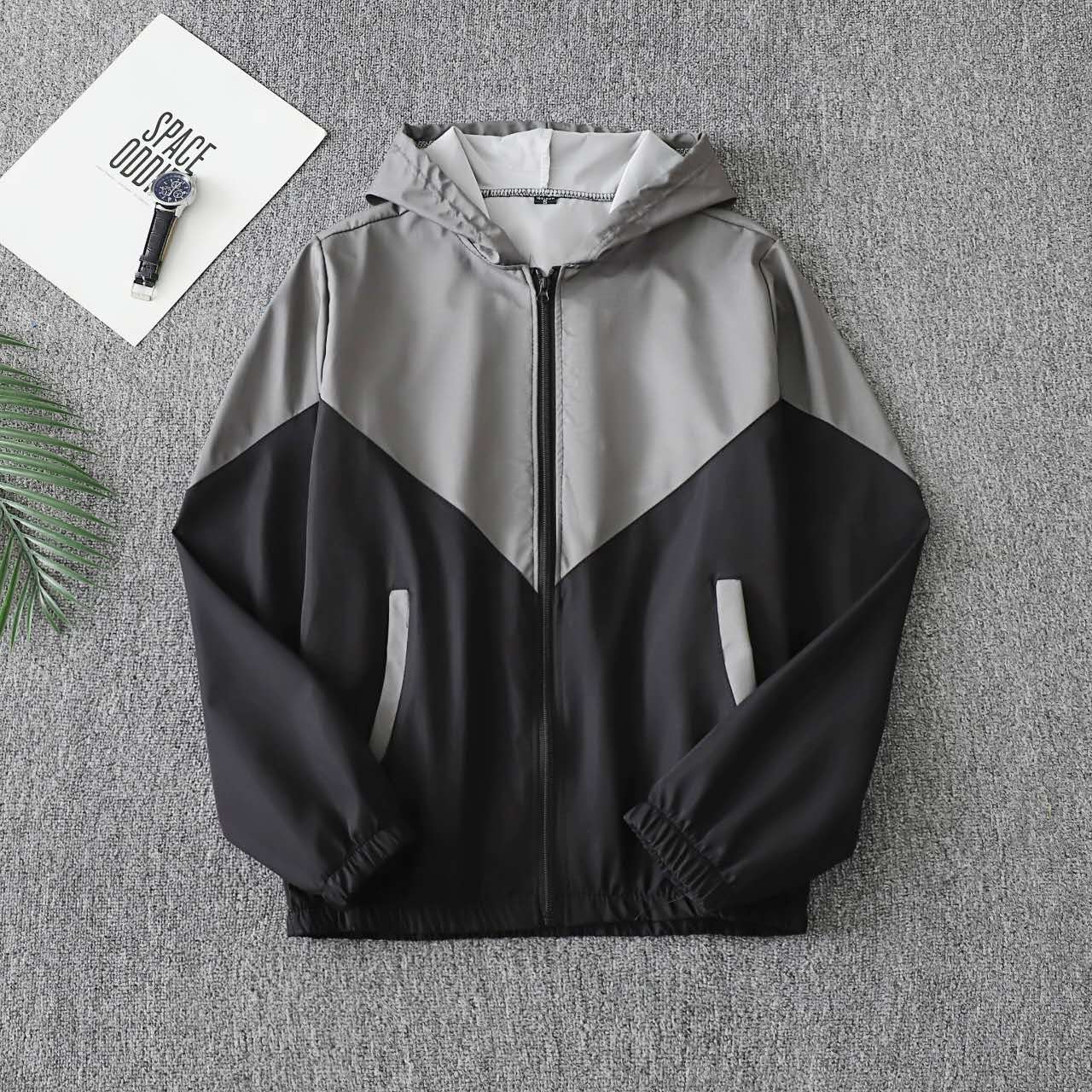 Arlo Fashion 2-Tone Jacket with Hoodie (Unisex) image 4