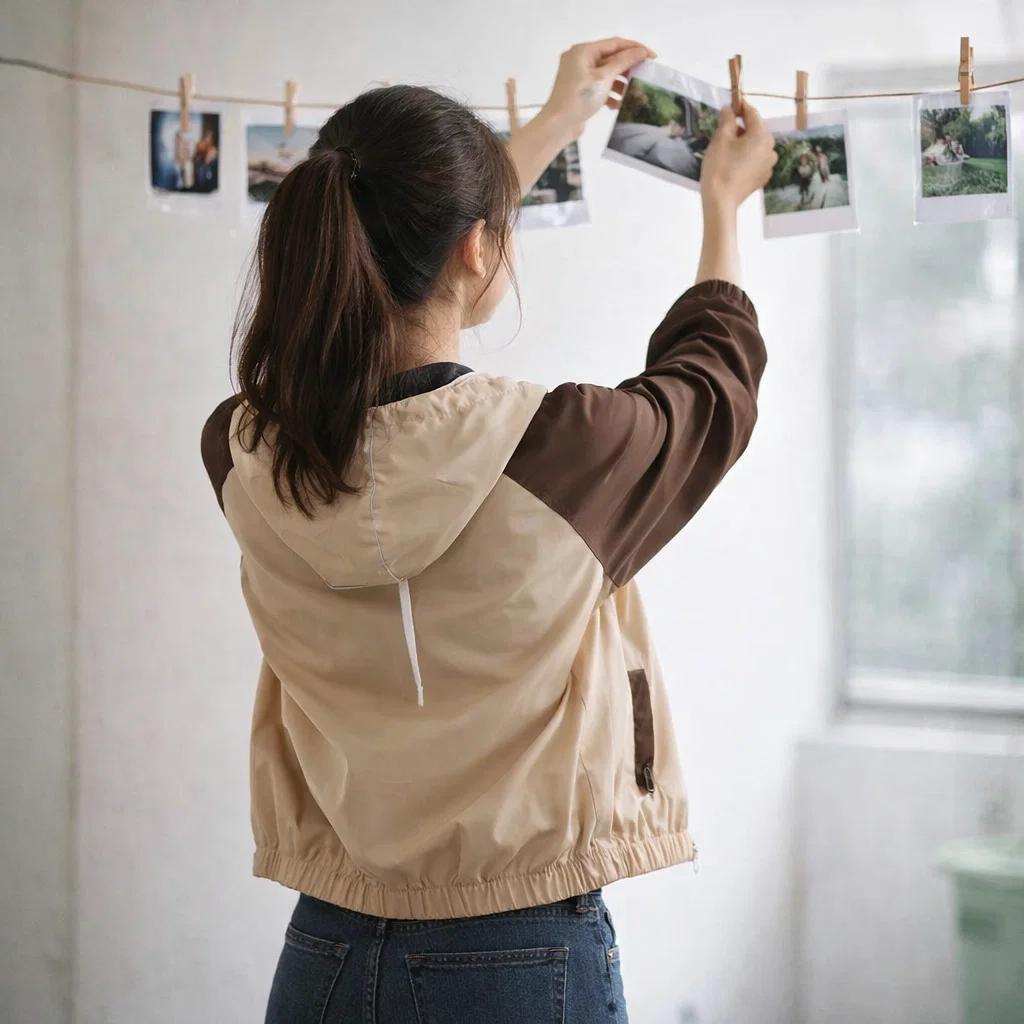 Arlo Fashion Crop 2-Tone Jacket (Girls Free Size) image 4